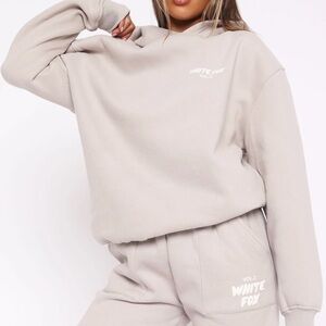 White Fox offstage hoodie Sweatshirt in moon size s/m